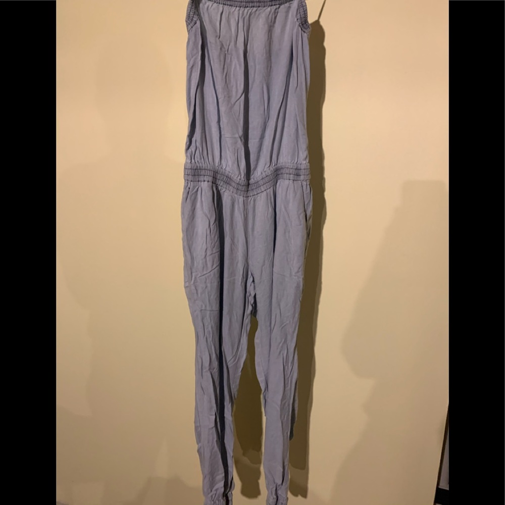 Azure skies strapless jumper soft fabric